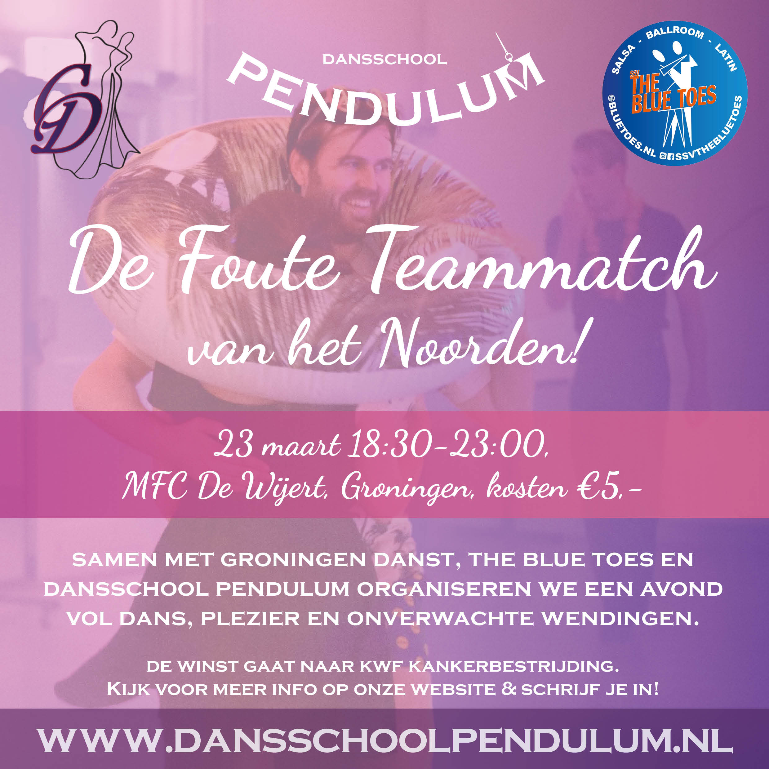Pendulum poster - Foute Teammatch van het Noorden  23 mrt. 2024 18:30 - 23:30